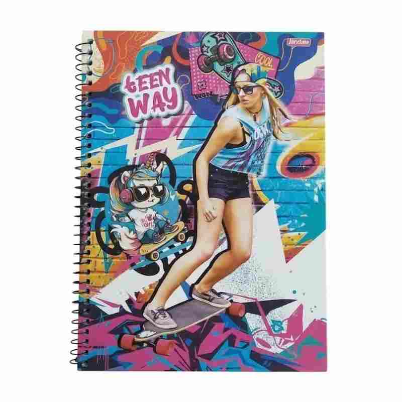 CADERNO C.D. 1X1 TEEN WAY